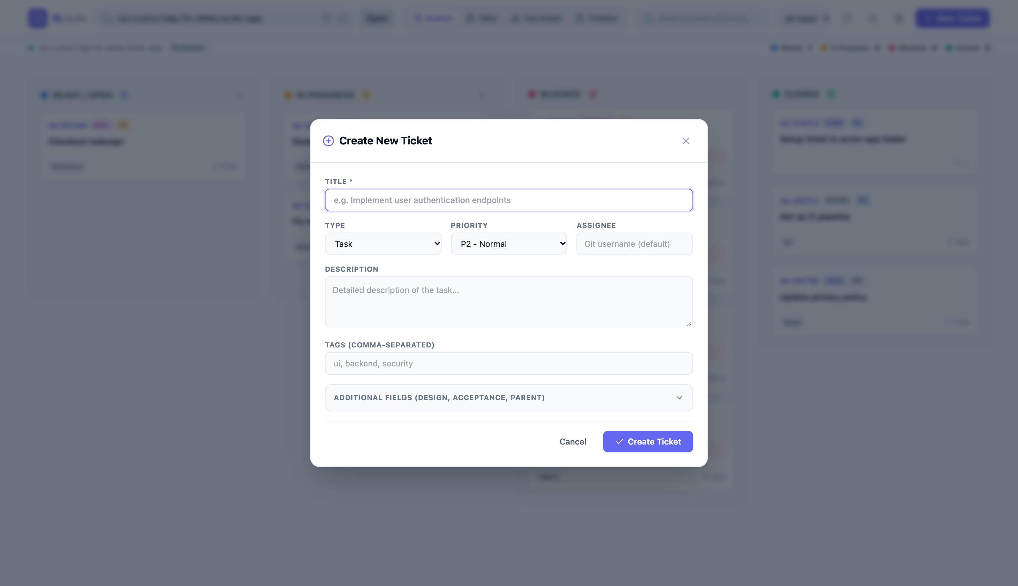 Create & Edit Task